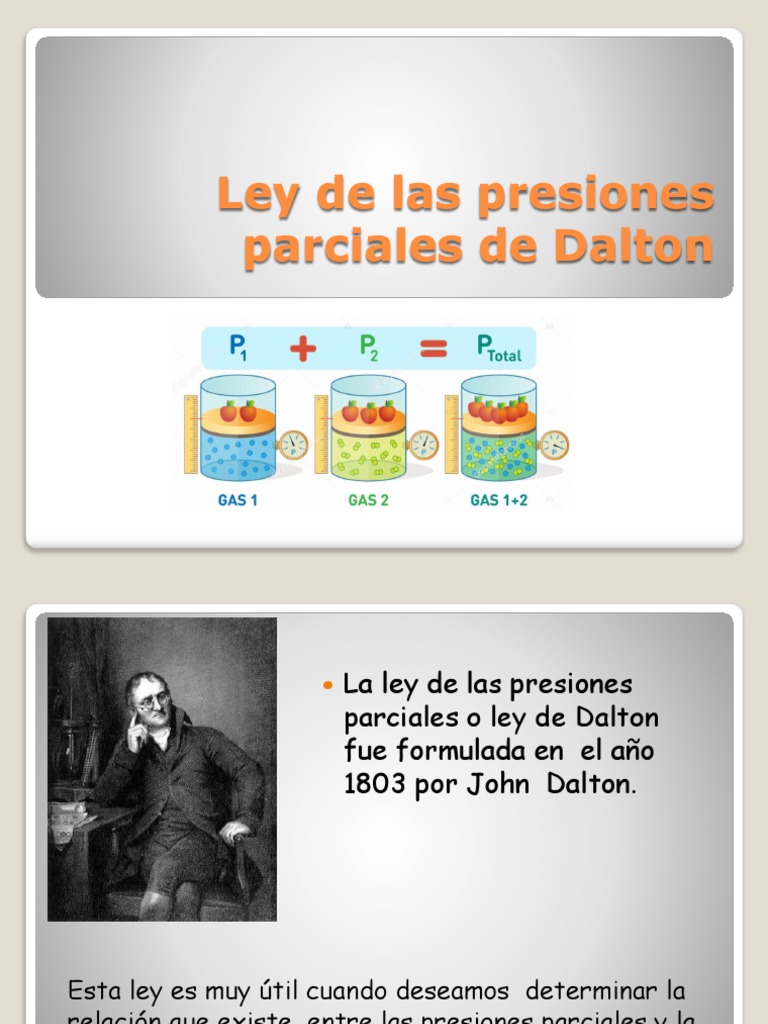leydelaspresionesparcialesdedalton1.ppt Gases Química Física