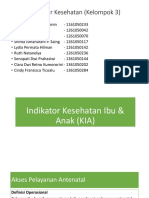 Indikator Kesehatan Ibu & Anak (KIA) Dan Keluarga Berencana (KB)