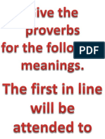 Proverbs Activity