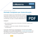 Período Composto Por Subordinação - Toda Matéria PDF