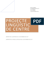 PROJECTE LINGÜÍSTIC DE CENTRE 16-17