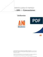 Lineamientos uniformes ANI Concesiones