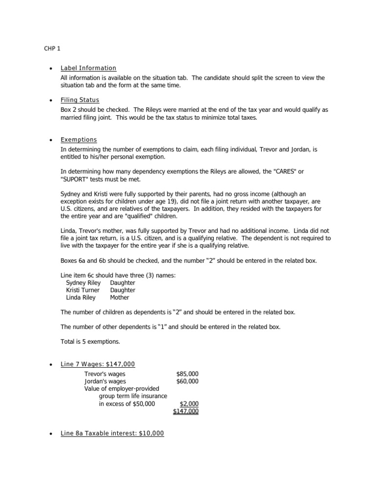 Reg Sim Answers | PDF | Alternative Minimum Tax | Tax Deduction