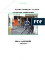 Plan de minado para operaciones continuas concesión minera Fernando Antonio F