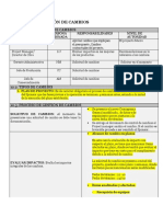 E14 - Soliitud de Cambio 01.