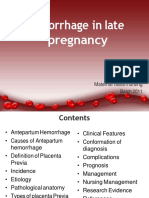 Hemorrhageinlatepregnancy