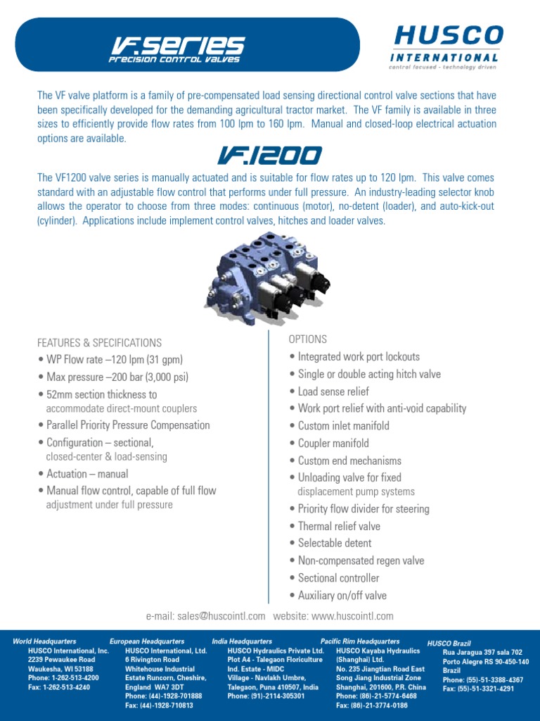 VF1200 | PDF | Valve | Chemical Engineering