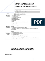 Testarea La Antibiotic