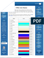 HTML Color Names: Professor Sandvig