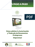 Guía Paso A Paso Nuevo Marangatu - Cómo Solicitar La Autorización y Timbrado de Documentos Preimpresos Imprentas