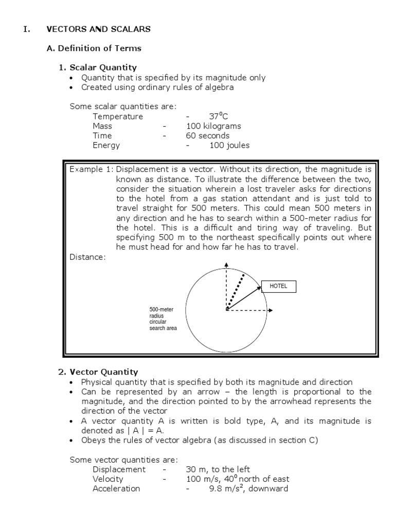 Understanding Vectors and Scalars | PDF | Euclidean Vector | Acceleration