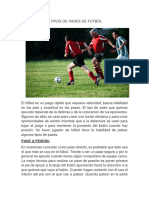 5 Tipos de Pases de Fútbol