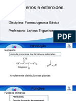 Terpenos e esteroides: classificação, biossíntese e propriedades