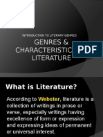 Genres & Characteristics of Literature