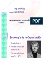 Renate Mayntz Sociología de Las Organizaciones