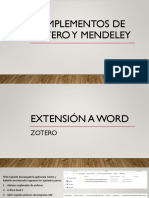 Complementos de Zotero y Mendeley