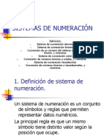 Sistemas de numeración: Decimal, Binario, Octal y Hexadecimal