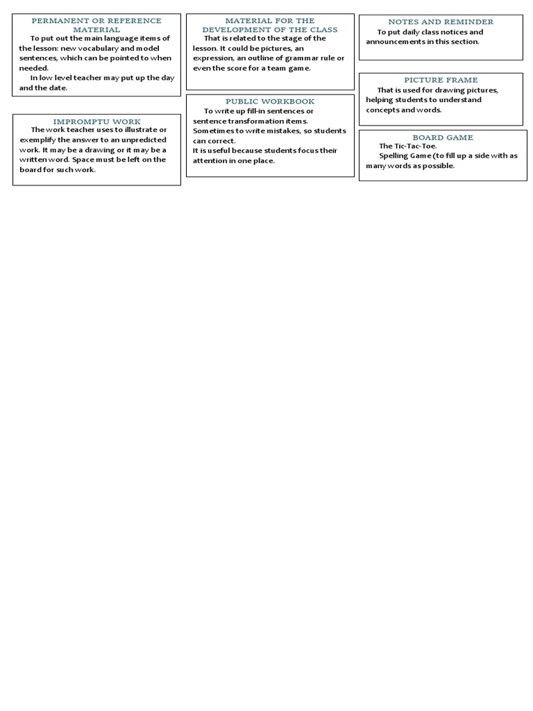 Permanent or Reference Material Material For The Development of The ...