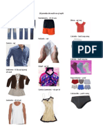 20 Prendas de Vestir y Español | | Fashion