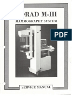 Lorad M-III Mammography System Service Manual 9-500A-0029