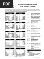 Greater Albany Public Schools Calendar