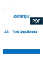 Teoria Comportamental Da Administração PDF