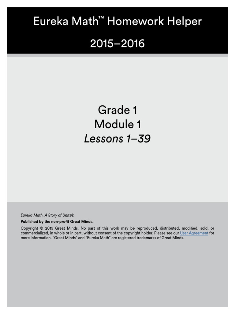 G1module 1 Homework Helper | PDF | Teaching Mathematics