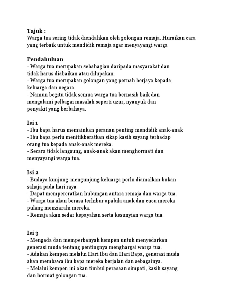 Bagaimana Mendidik Remaja Menghormati Orang Tua Pdf