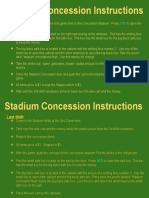 Stadium Concession Instructions