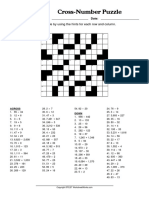 CrossNumber Puzzle