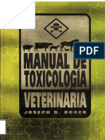 Manual de Toxicolog A Veterinaria PDF