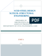 Advanced Steel Design PPT in PDF
