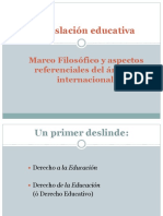 2. Marco Filosófico de La Legislación Educativa.