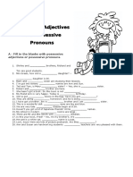 Possessive Adjectives and Possessive Pronouns2014