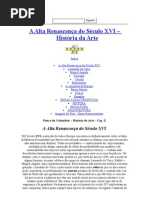 A Alta Renascença do Século XVI