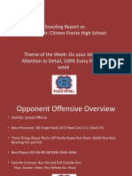 Scouting Report vs. Opponent: Clinton Prairie High School