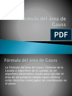 Fórmula Del Área de Gauss