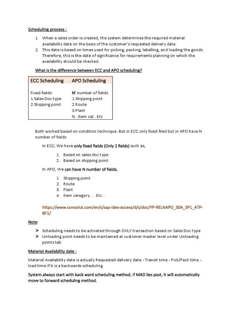 Scheduling Process - Part 1 | PDF