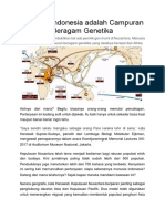 Manusia Indonesia - Manusia Indonesia Adalah Capuran Beragam Genetika