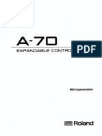 Roland A-70 - Midi Implementation PDF