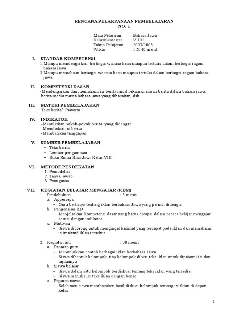 Contoh Teks Berita Bahasa Jawa - Contoh Resource