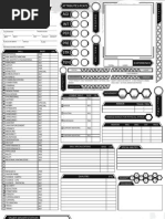 Cthulhutech Character Sheet Revised