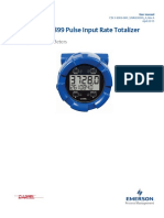 DRT 899 Flow Rate Totalizer User Manual