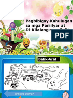 Wk9 - D1-Pagbibigay Kahulugan Sa Pamilyar at Di-Kilalang Salita