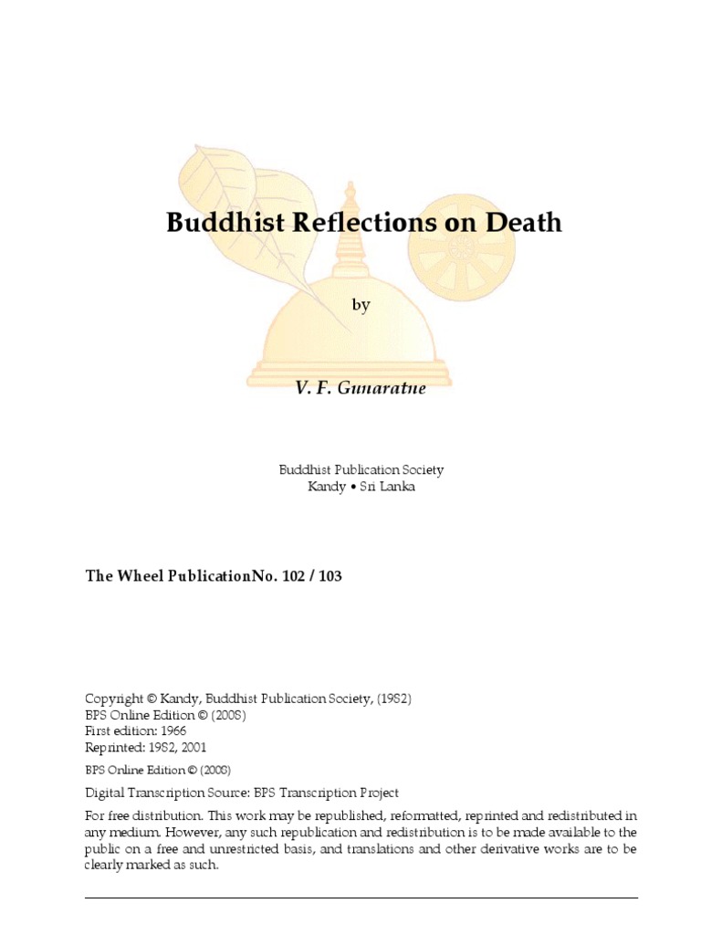 Spiritual Poetry About Death in Buddhist Perspective