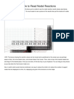 STAAD Pro-Unable To Read Nodal Reactions