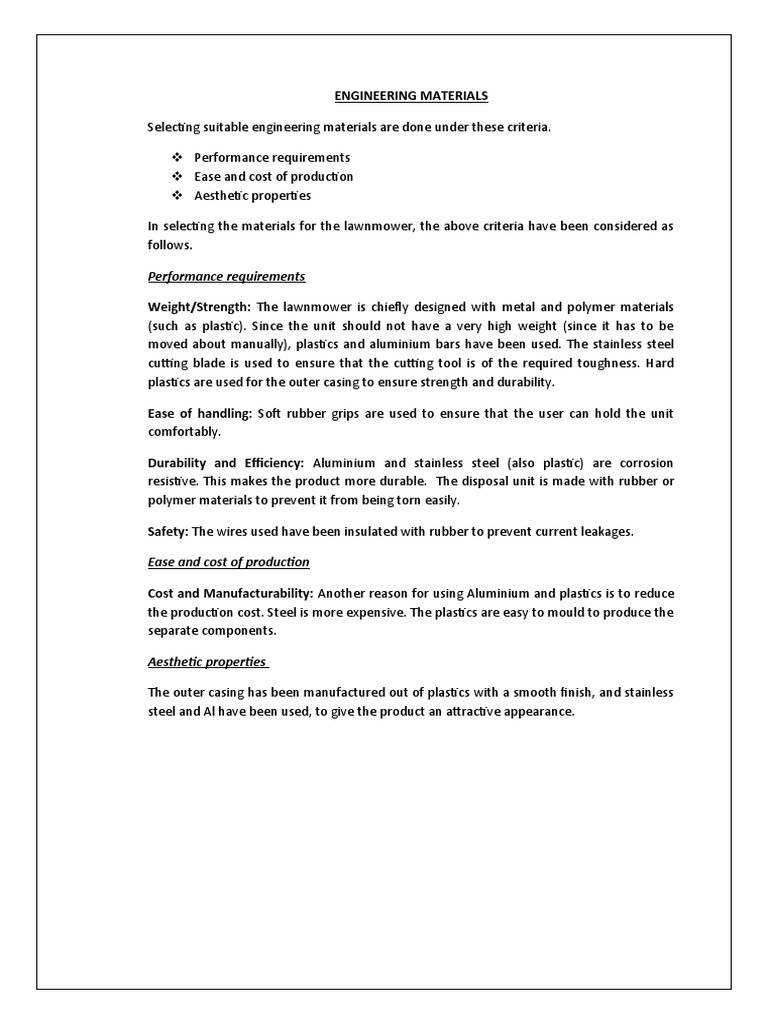 Engineering Material1 | PDF | Technology & Engineering