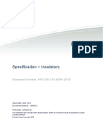 Specification - Insulators: Standard Number: HPC-8DJ-07-0004-2016