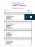 Daftar Hadir Santri SOSIALISASI ISO