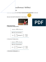 Rumus Transformasi Refleksi Matematika